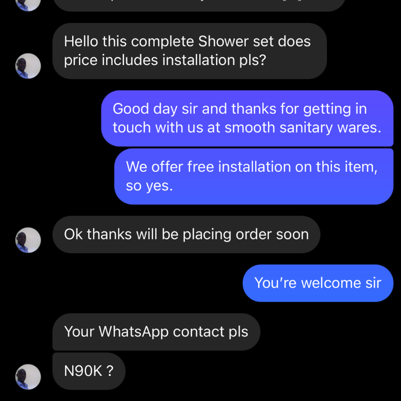 smooth sanitary customer